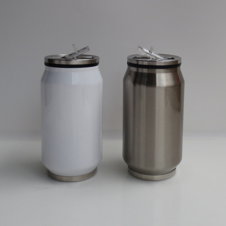 350ml 500ml DIY Sublimation Cola can water bottle double wall stainless steel tumbler insulated vacuum blank