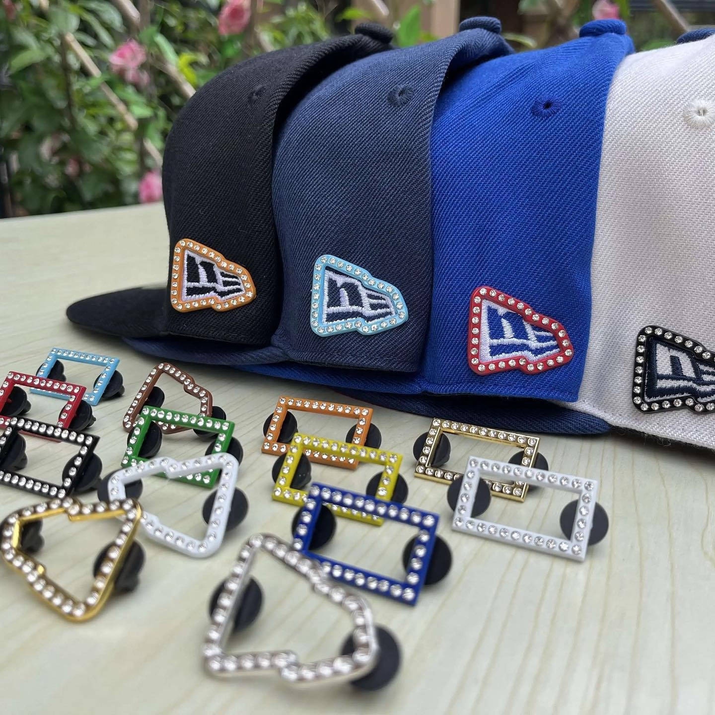 Customized Mexican Logo Metal Lapel Soft Enamel Pins For Fitted Hats Brim Clips Border Frame Pin Custom Hat Pins With Chains