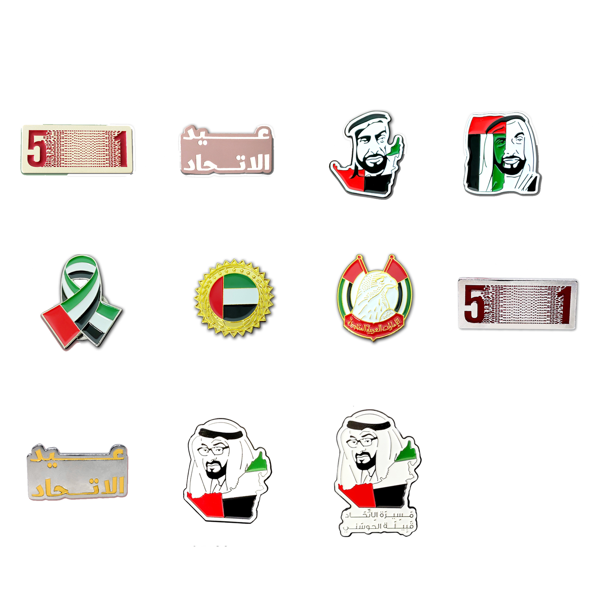 Custom Design metal crafts Saudi arabia UAE style business soft enamel lapel pins with backing card