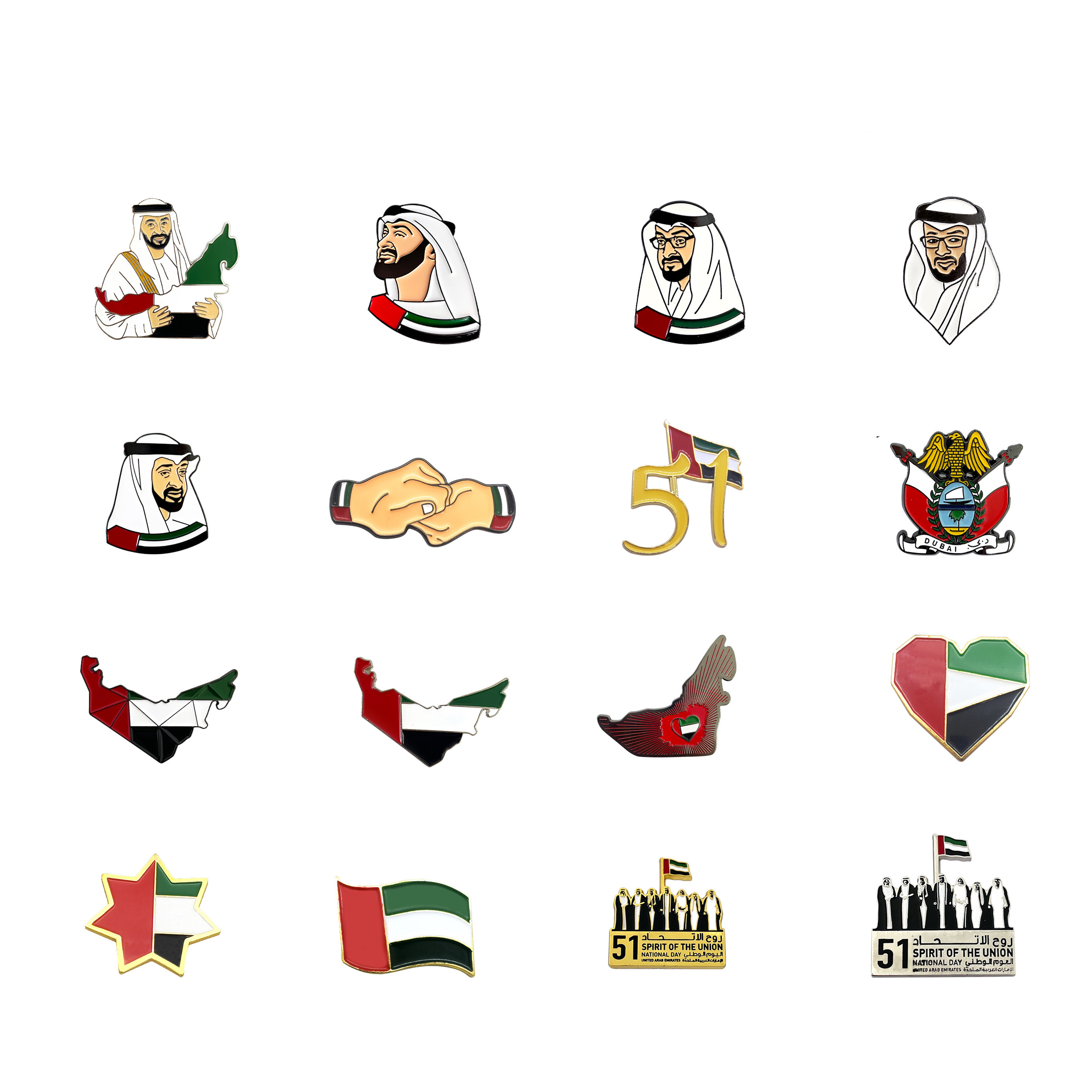 Custom Design metal crafts Saudi arabia UAE style business soft enamel lapel pins with backing card