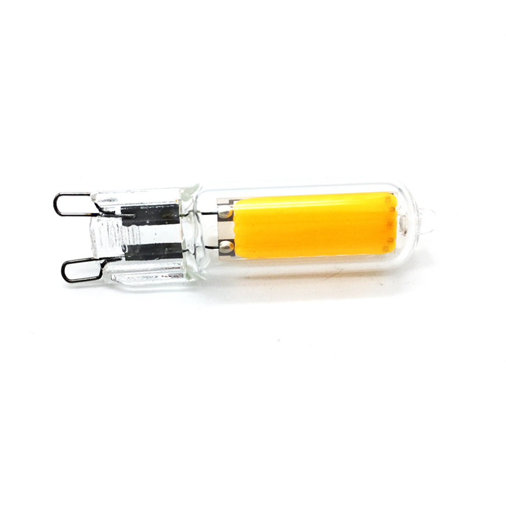 Modern Pendent Light Led Bulb, Clear Glass Material 2W 3W G9 4000K COB LED Halogen Bulb 12V