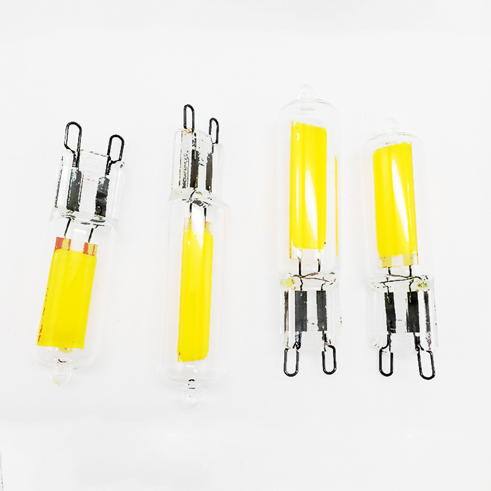 Modern Pendent Light Led Bulb, Clear Glass Material 2W 3W G9 4000K COB LED Halogen Bulb 12V