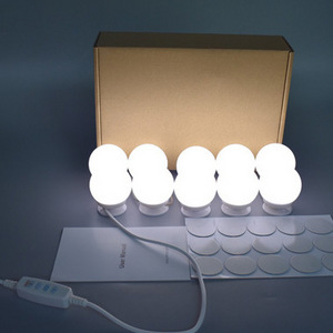 10x Dimmable led light bulb led makeup mirror light with touch control