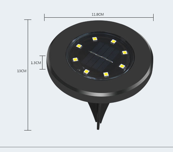 IP65 led Recessed Buried Light, Outdoor Solar deck light, Solar floor light underground