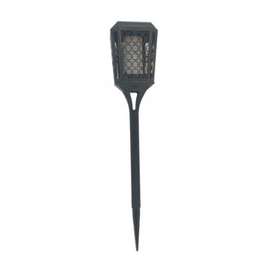 Outside LED Solar Spike Flame Flickering Garden Torch Night Lights with Handle For Outdoor Pathway Garden Landscape Decoration