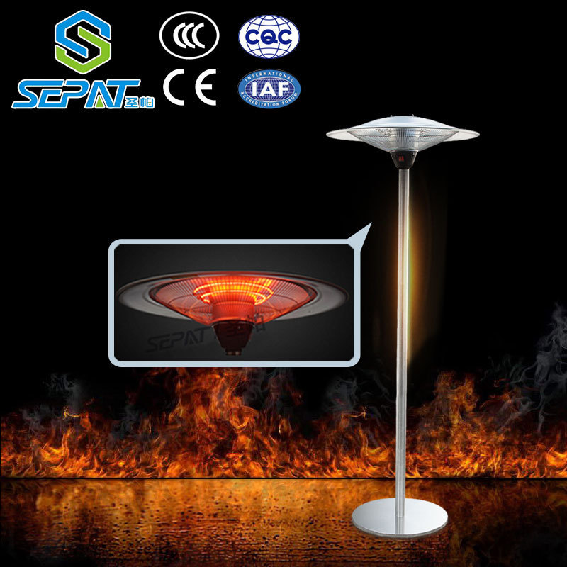 Hot sale portable high security rapid warming patio heater high level umbrella warmer electric tube heater