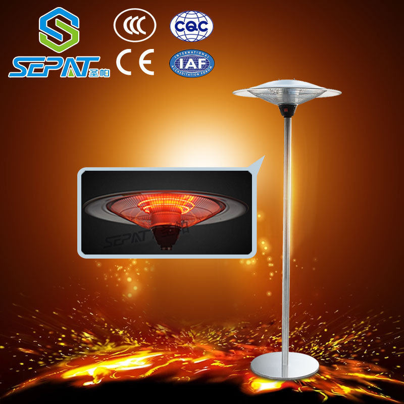 Hot sale portable high security rapid warming patio heater high level umbrella warmer electric tube heater