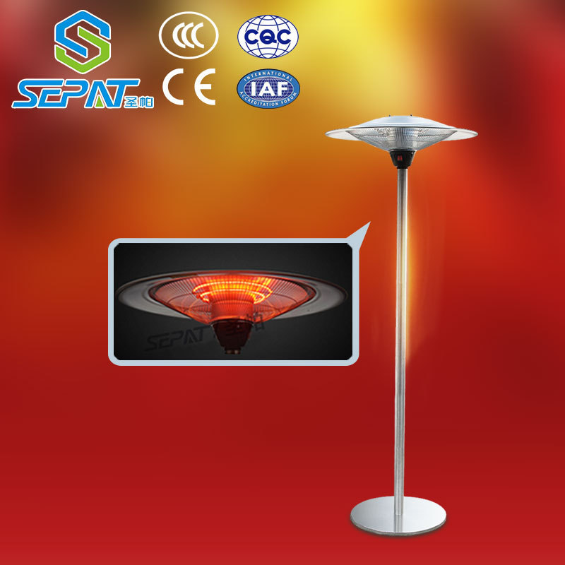 Hot sale portable high security rapid warming patio heater high level umbrella warmer electric tube heater