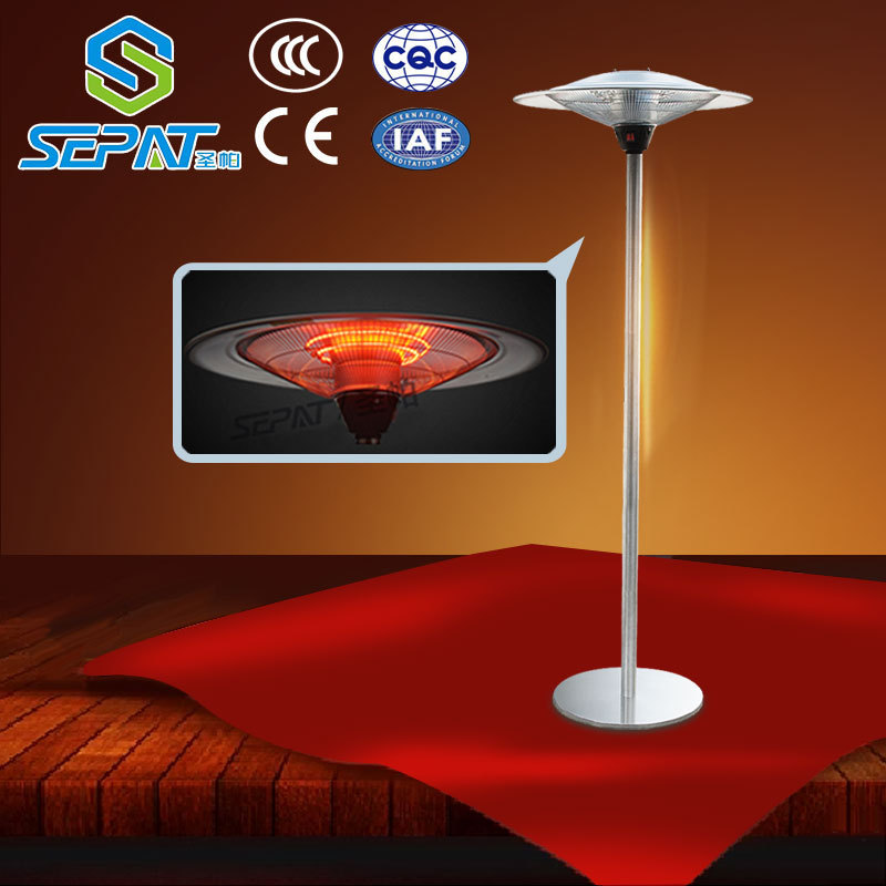 mini portable solar heater waterproof IP65 outdoor electric halogen patio heater