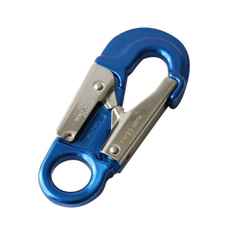 Aluminum alloy anodized 25KN camping climbing hook quick release snap hooks Outdoor rock climbing trigger snap hook