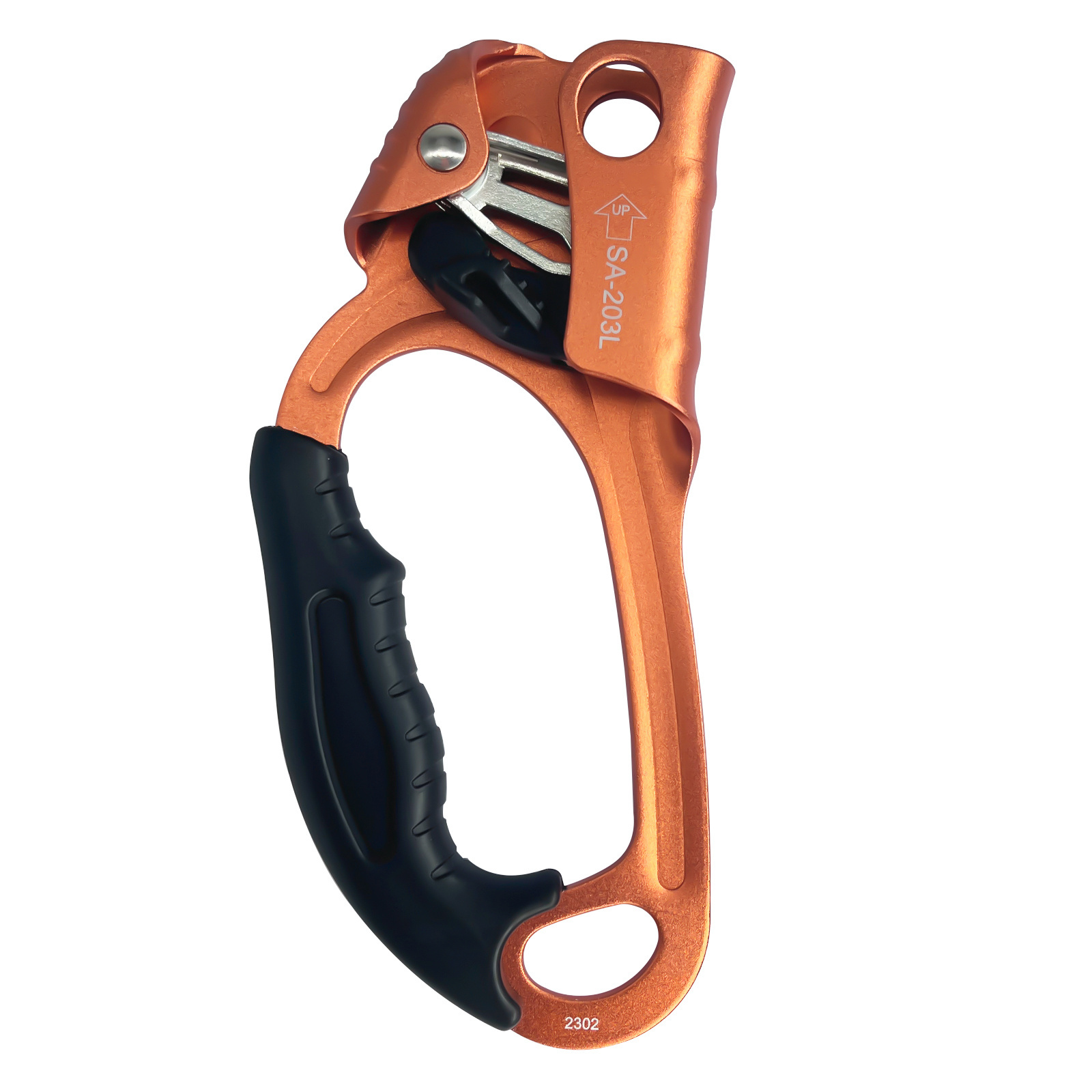 CE Standard Climbing Right Hand Ascender Climbing Hand Rope Aluminum Ascender For Nylon Rope