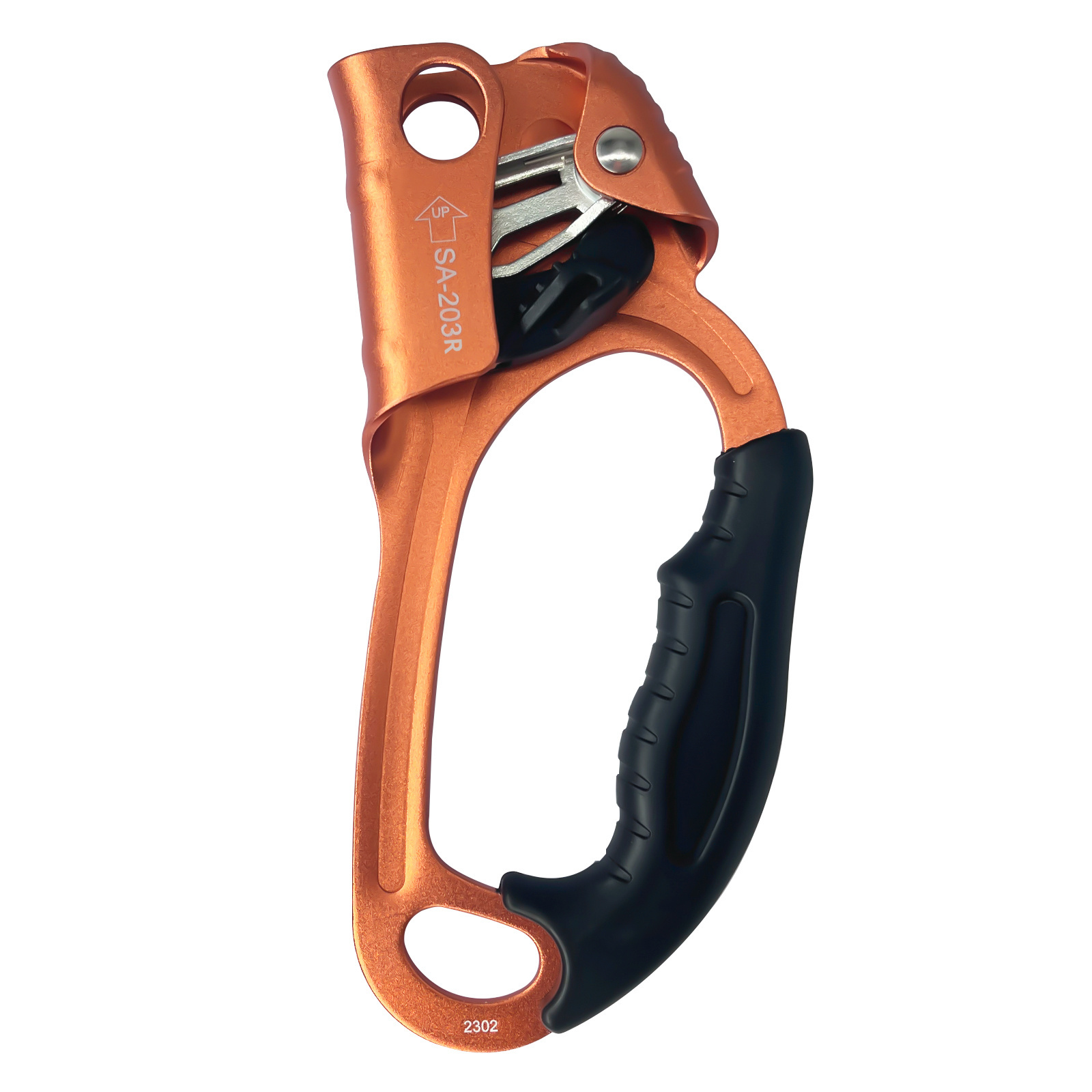 CE Standard Climbing Right Hand Ascender Climbing Hand Rope Aluminum Ascender For Nylon Rope