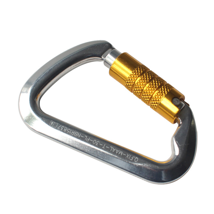 Custom personalized aluminum parachute auto lock carabiner