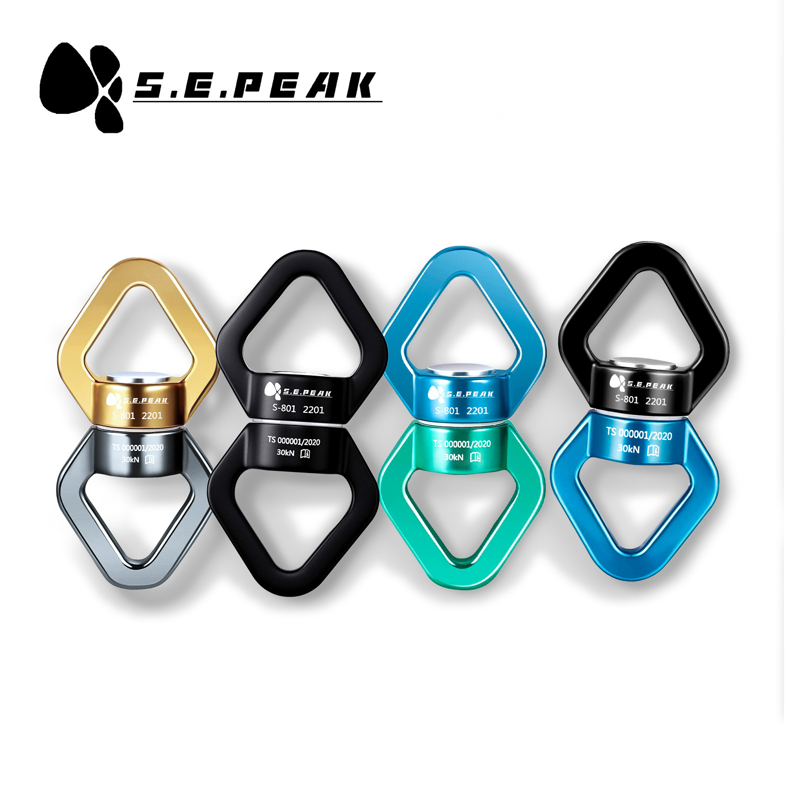 Climbing universal swivel spinner 30kn yoga swing swivel 360 spinner rock