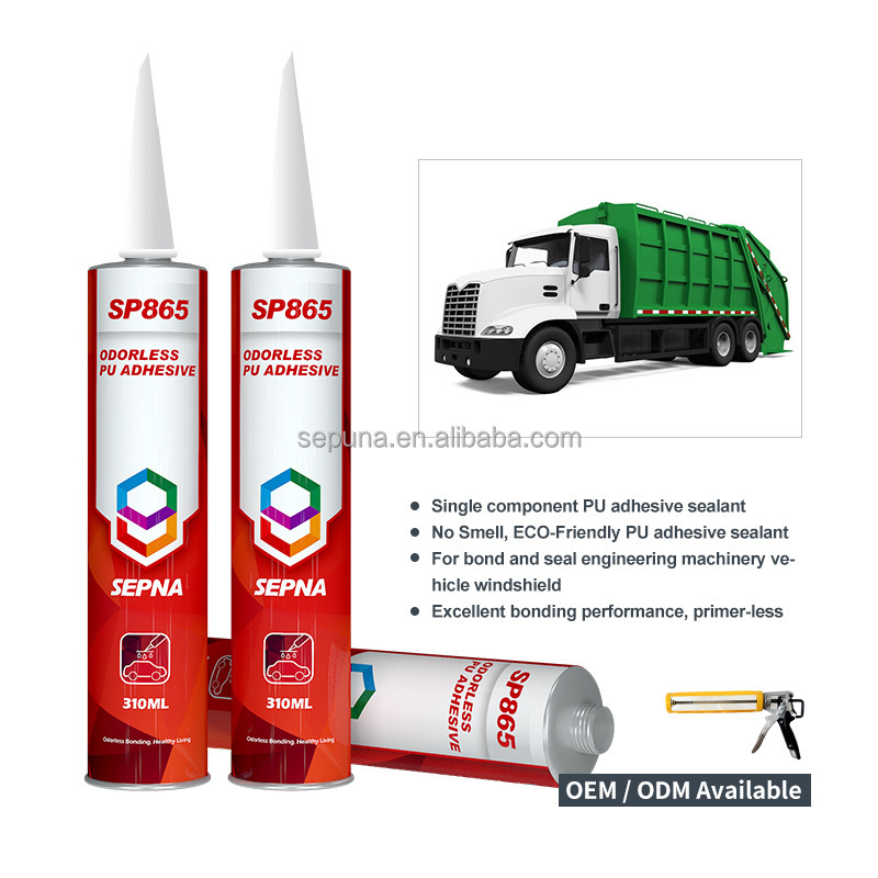 one component bus car glass window urethane odorless sealant adhesive glue for automobile windshield windscreen repair