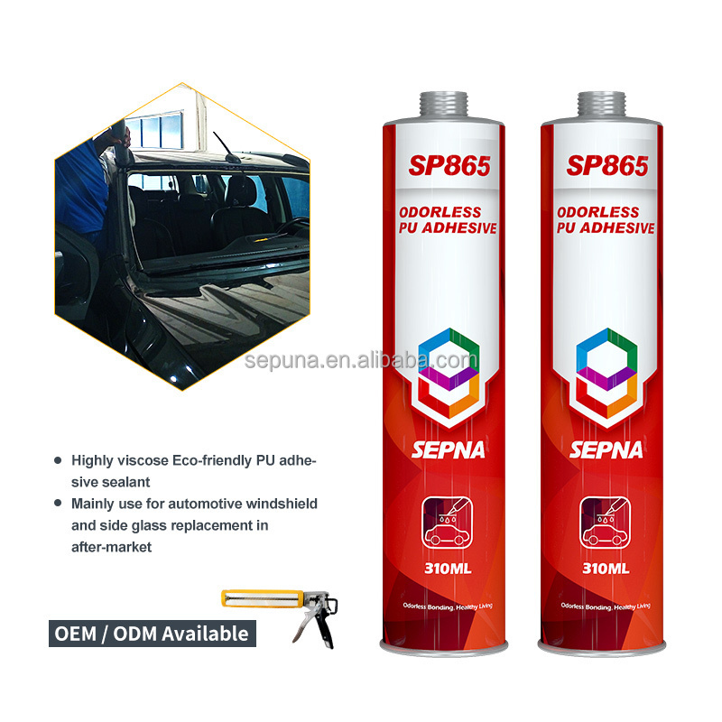 one component bus car glass window urethane odorless sealant adhesive glue for automobile windshield windscreen repair