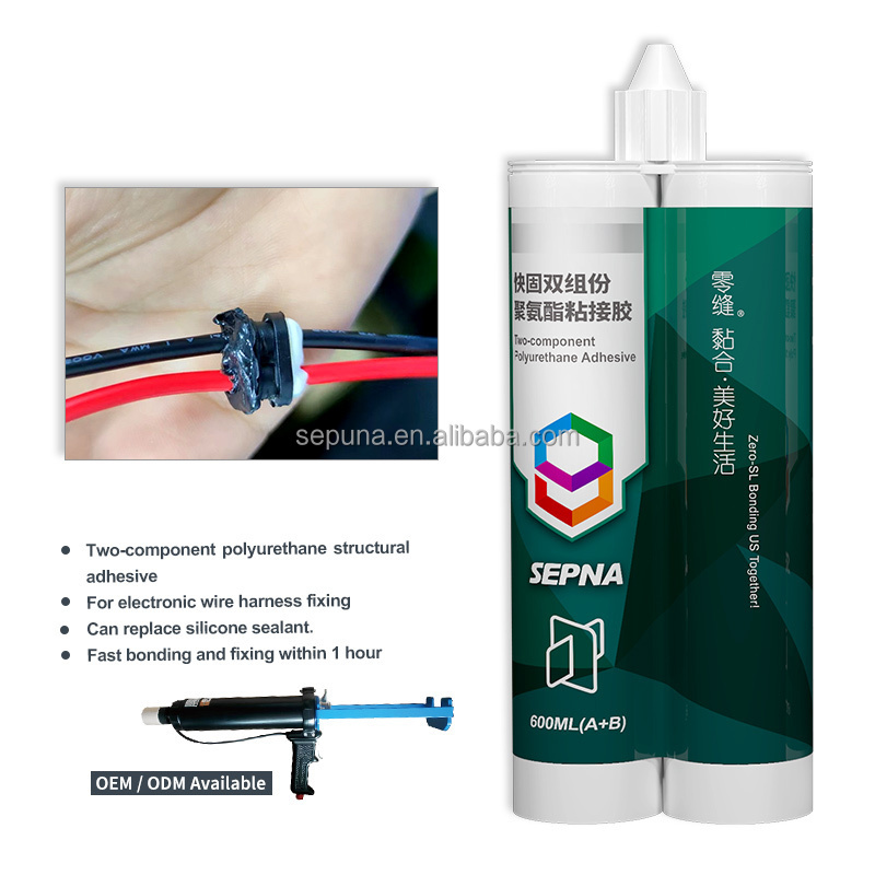 Sepna 400ML high adhesion pu adhesives excellent elongation electronic ABS PCB board adhesives structural sealant glue