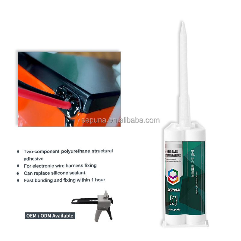 Sepna 400ML high adhesion pu adhesives excellent elongation electronic ABS PCB board adhesives structural sealant glue