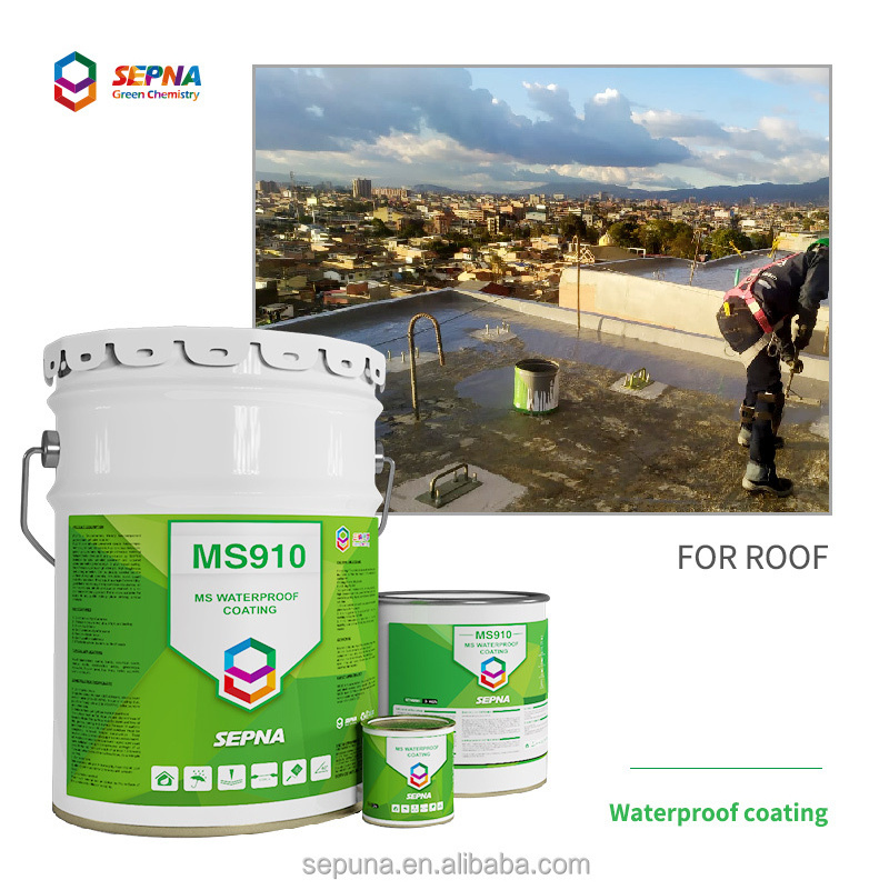 Roof epoxy floor coating Waterproof Modified Silicone Coating Waterproofing Materials for Concrete Roof