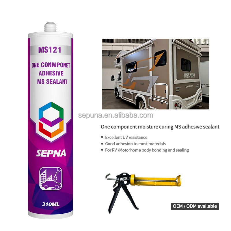 Sepna MS121 MS Polymer Adhesive sealant for RV sandwich panel fiber glass XPS bonding