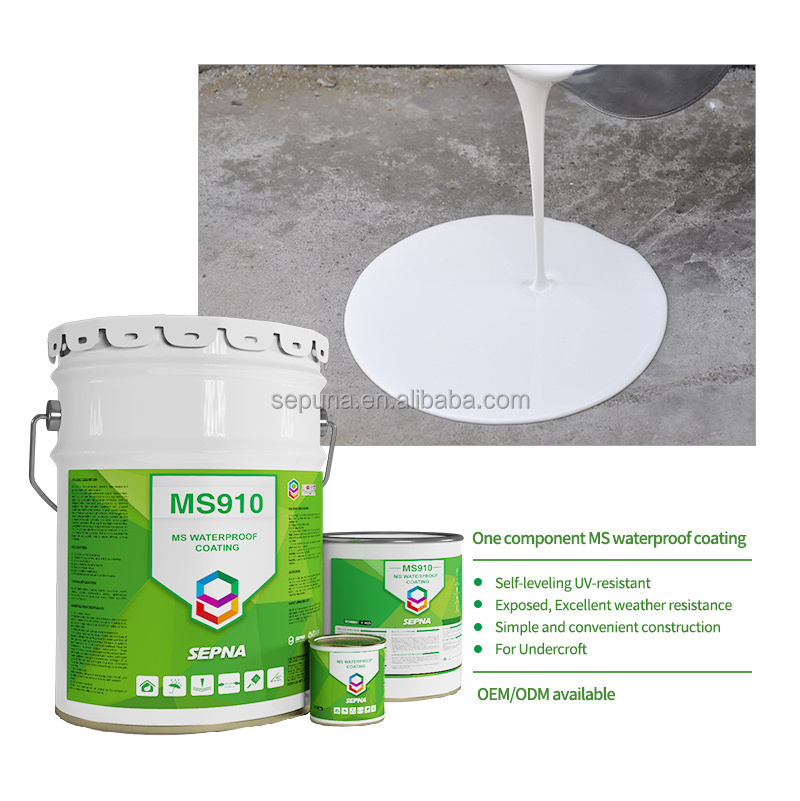 Roof epoxy floor coating Waterproof Modified Silicone Coating Waterproofing Materials for Concrete Roof