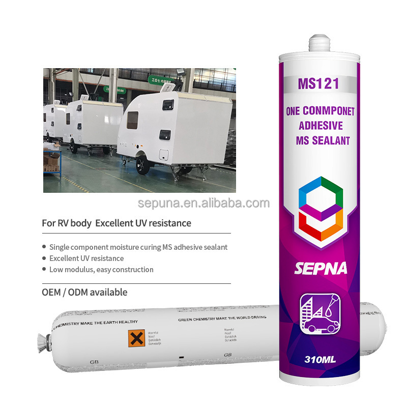 Sepna MS121 MS Polymer Adhesive sealant for RV roof skylight headliner sesaling