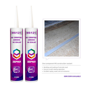 Factory direct waterproof mildew proof weather resistance construction MS sealant for metal plastic crack glass concrete