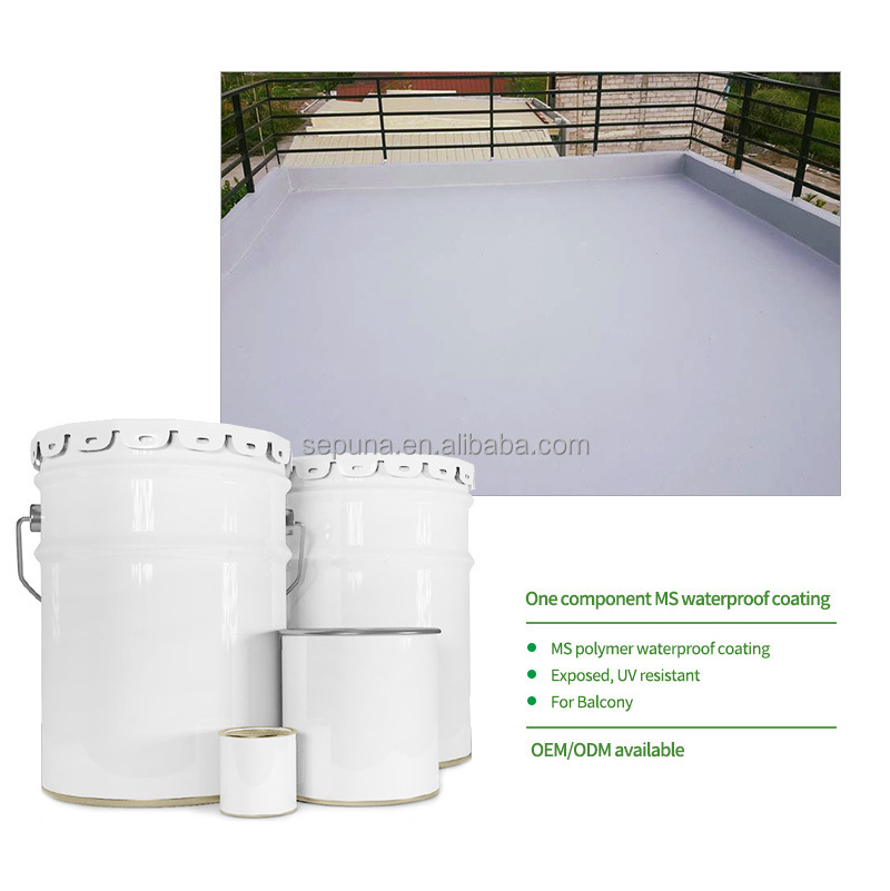 Liquid rubber waterproofing modified silicone coating for concrete roof concrete floor protection