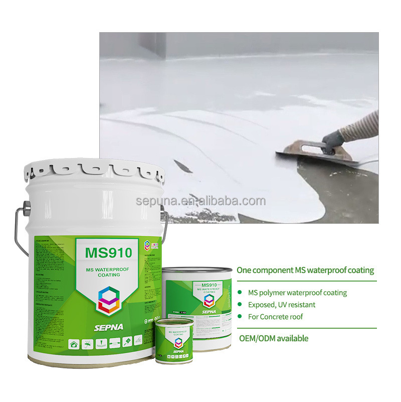 Roof epoxy floor coating Waterproof Modified Silicone Coating Waterproofing Materials for Concrete Roof