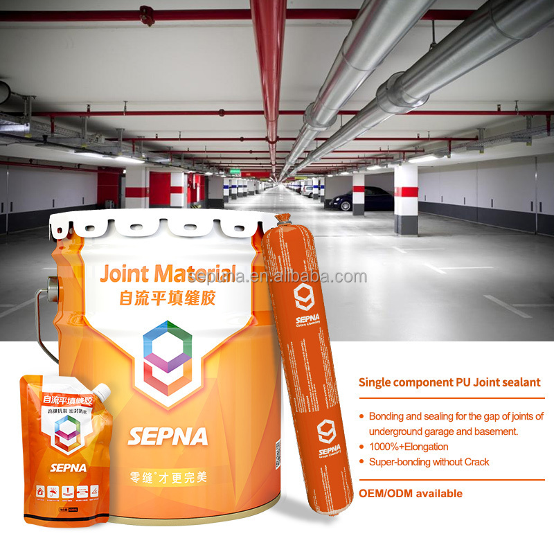 SP360 single component self leveling modified organosilicon waterproof adhesive for road joint basement roof industrial floor