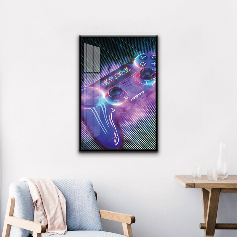 Gamer Room Gamepad Game abstract Colorful Canvas Painting Posters Print Wall Art Picture Boy Bedroom Gaming Room Home still life