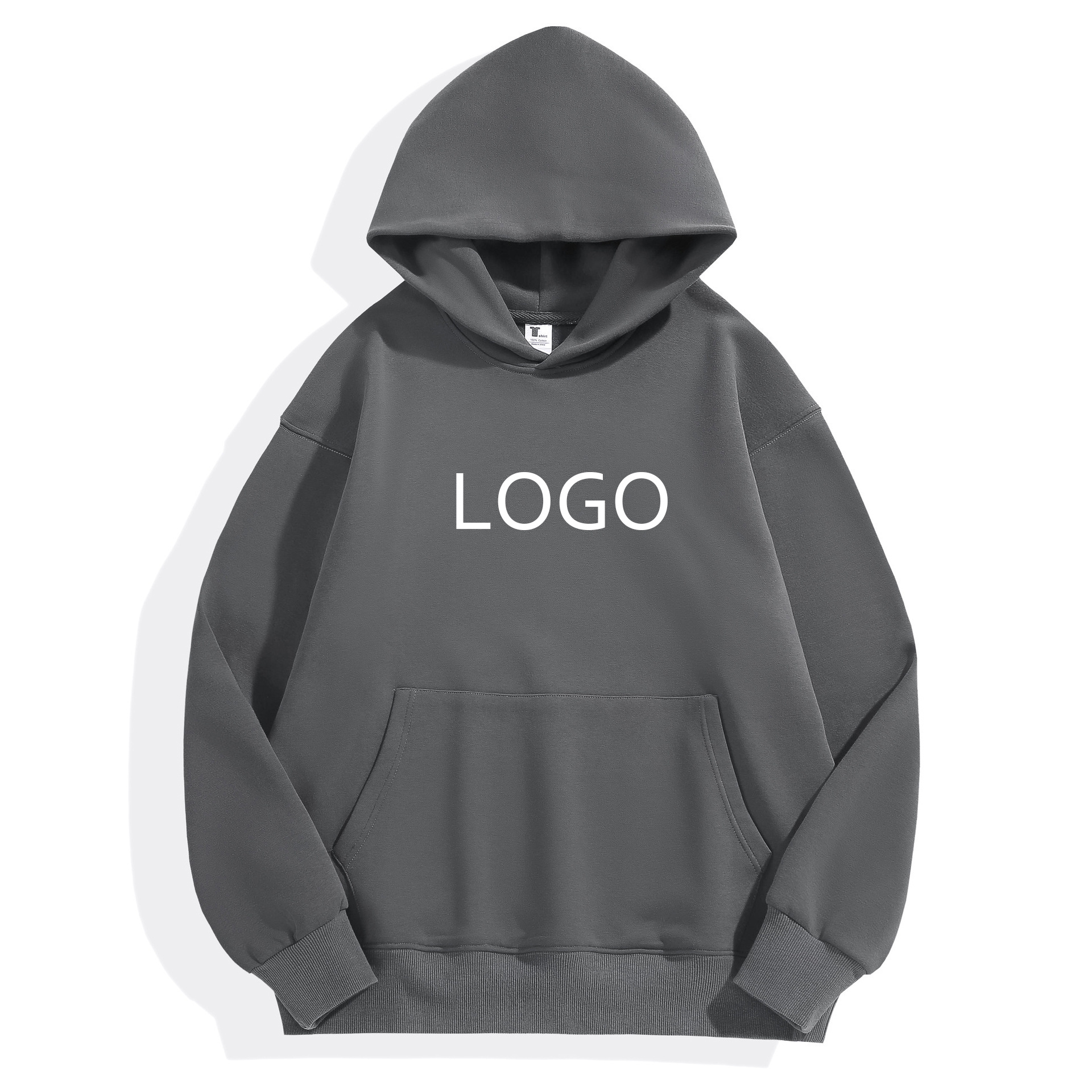 Wholesale Custom Hoodie Men Polar Fleece  Blank Casual Printing Logo Unisex Oversized Embroidery Men's Hoodies & Sweatshirts