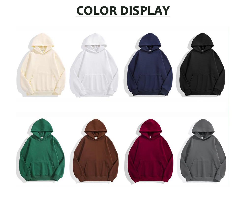 Wholesale Custom Hoodie Men Polar Fleece  Blank Casual Printing Logo Unisex Oversized Embroidery Men's Hoodies & Sweatshirts