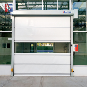 High cost performance high speed fabric door Factory warehouse used fast pvc automatic rolling shutter door