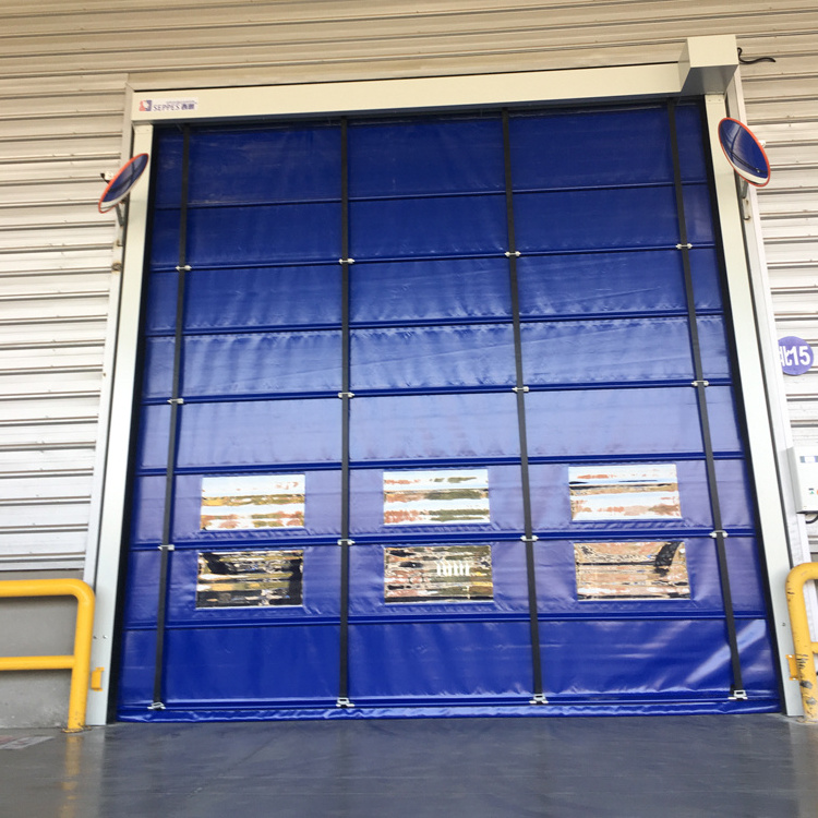 Application logistics channel stacking -up door rapid customizable fast interior folding door durable stacking rapid door