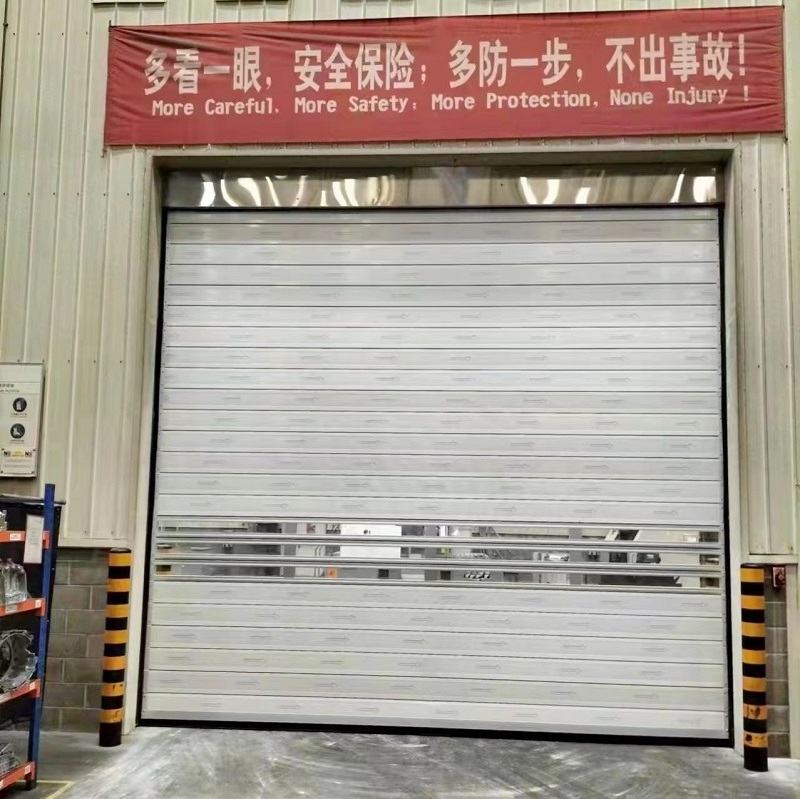 New Launch 2023 Roller Garage Insulated High Speed Door Wholesale Aluminum Alloy Fast Door For Safety Monitoring Station