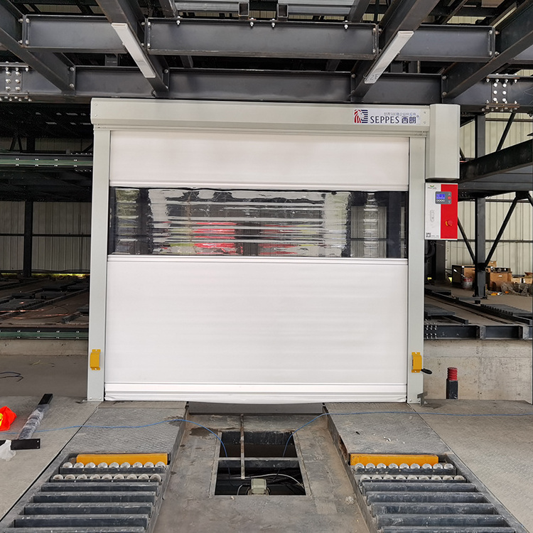 Tambour Door Roller Shutter Pvc High-Speed Internal And External Doors With Transparent Curtain