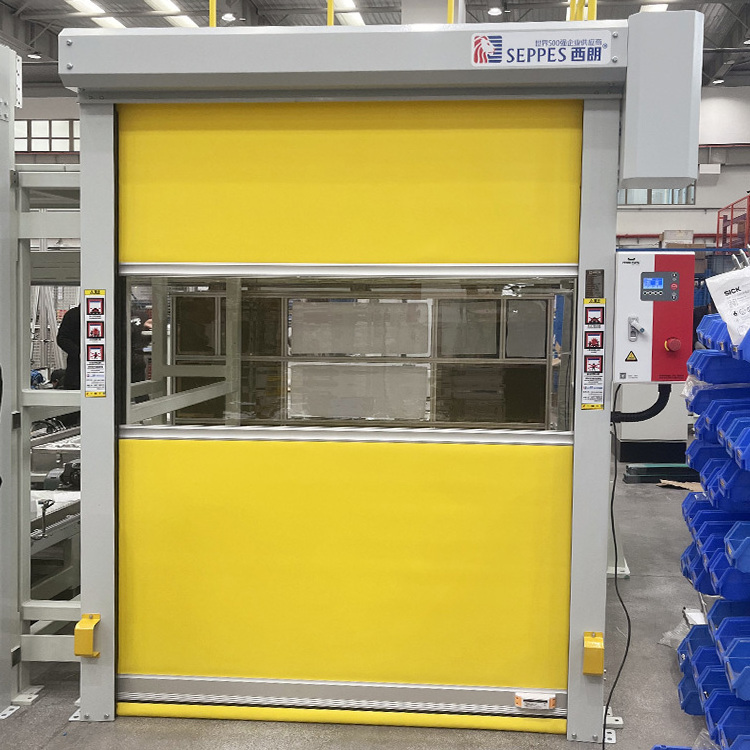 High cost performance high speed fabric door Factory warehouse used fast pvc automatic rolling shutter door