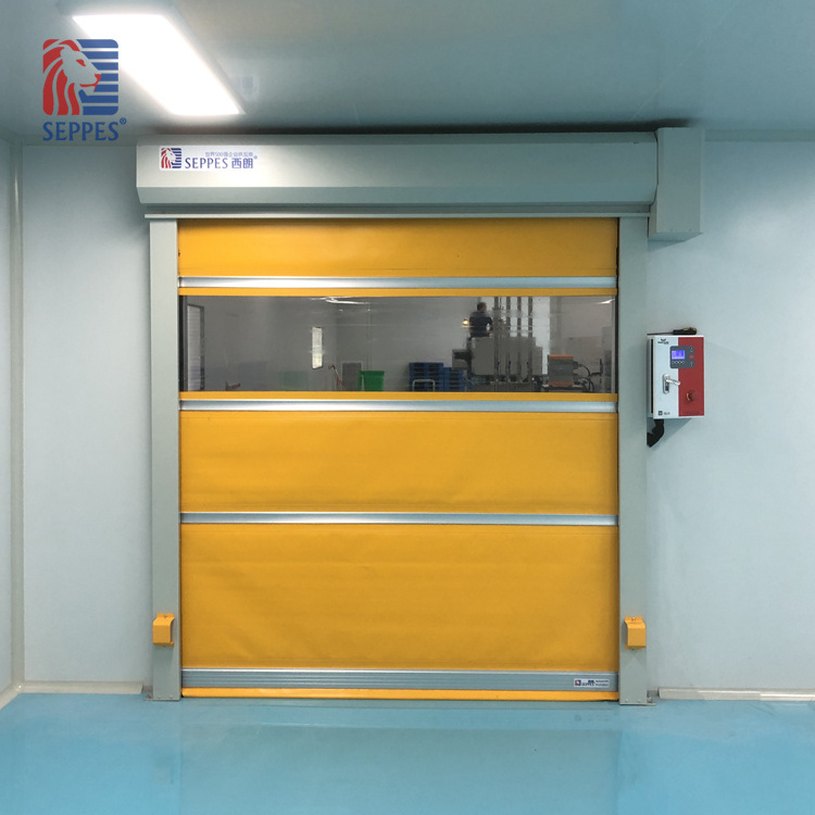 Morden Efficient PVC Rapid Door 1.5KW Industrial High Speed Door Fast Roll Up Door in Logistics Centre