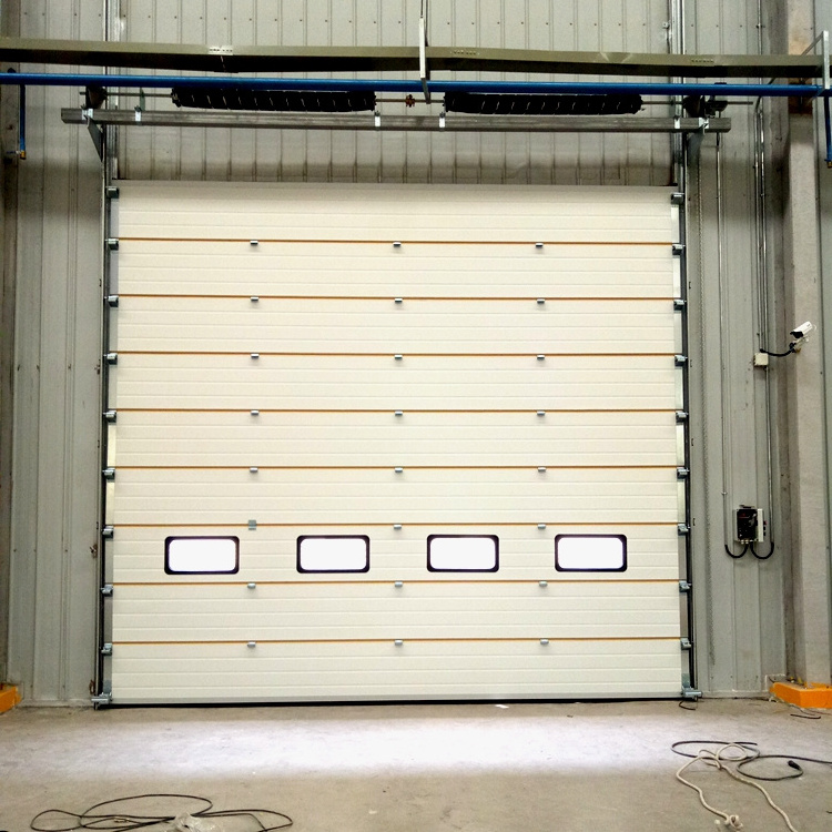 Wonderful Factory Use Sectional Steel Doors Automated Warehouse Sliding Industry Door Industrial Sectional Lifting Doors