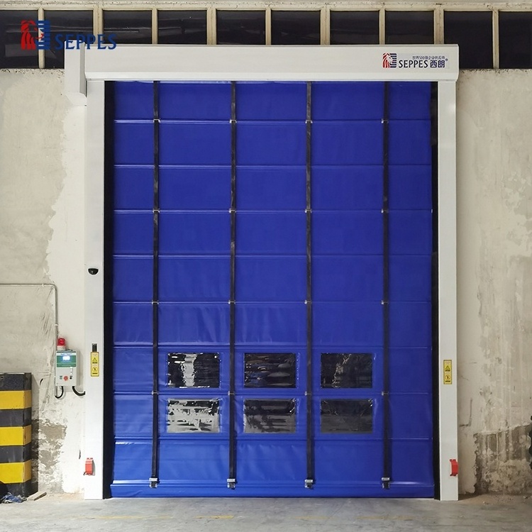 Application logistics channel stacking -up door rapid customizable fast interior folding door durable stacking rapid door