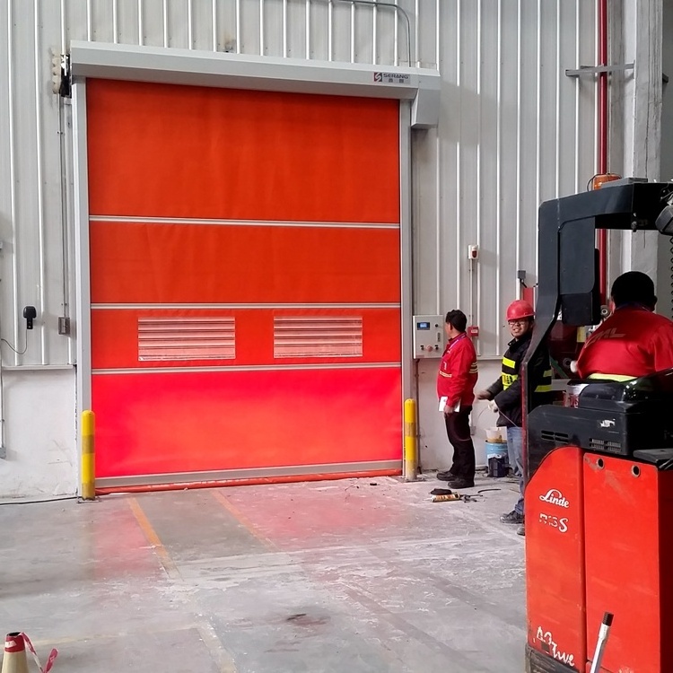 High Speed Rolling Shutter Fast Rapid Pvc Sound Proof High Speed Rolling Shutter Door