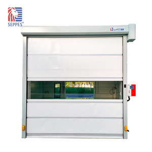 Morden Efficient PVC Rapid Door 1.5KW Industrial High Speed Door Fast Roll Up Door in Logistics Centre