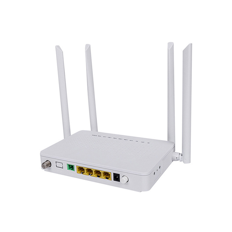 Wholesale 4GE+CATV+WIFI XPON ONU Dual Band 2.4G +5G Router with 4 Antennas