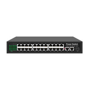 300W 24 Ports Network 100M PoE Switches Support VLAN OFF Extend witch 2 Gigabit Ethernet Uplink Ports