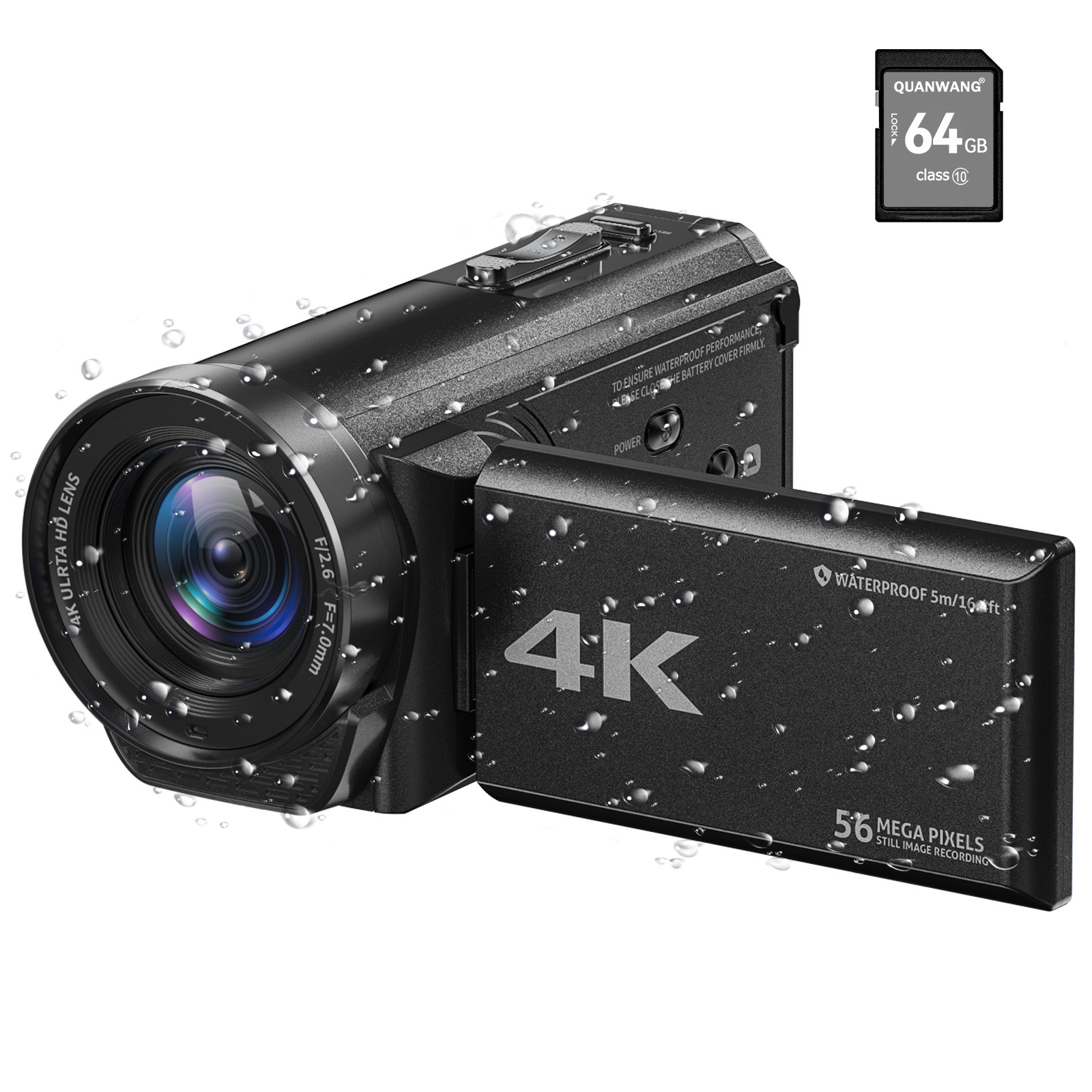 Professional 4k 56MP 18x Digital Cameras 3 inch IPS Screen Webcam Video Cameras for Adults