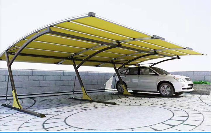 High quality and affordable modularize charging station outdoor aluminum sun shade carport canopy for one/two/three/etc cars