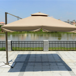 Outdoor Big Garden Parasol Multiple Colors Options Waterproof Standing Side-mount Cantilever Roman Umbrella 2.5m*2.5m/3m*3m