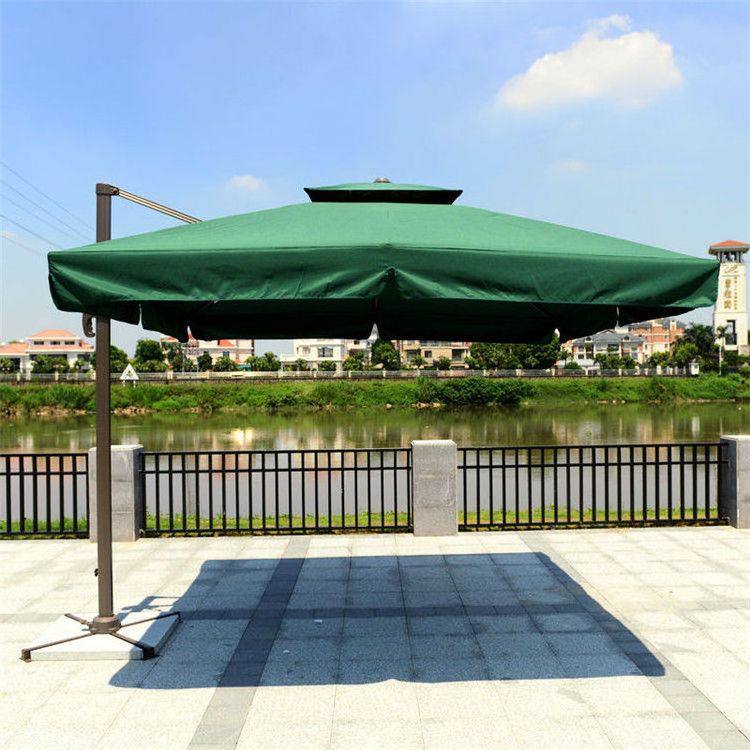 Outdoor Big Garden Parasol Multiple Colors Options Waterproof Standing Side-mount Cantilever Roman Umbrella 2.5m*2.5m/3m*3m