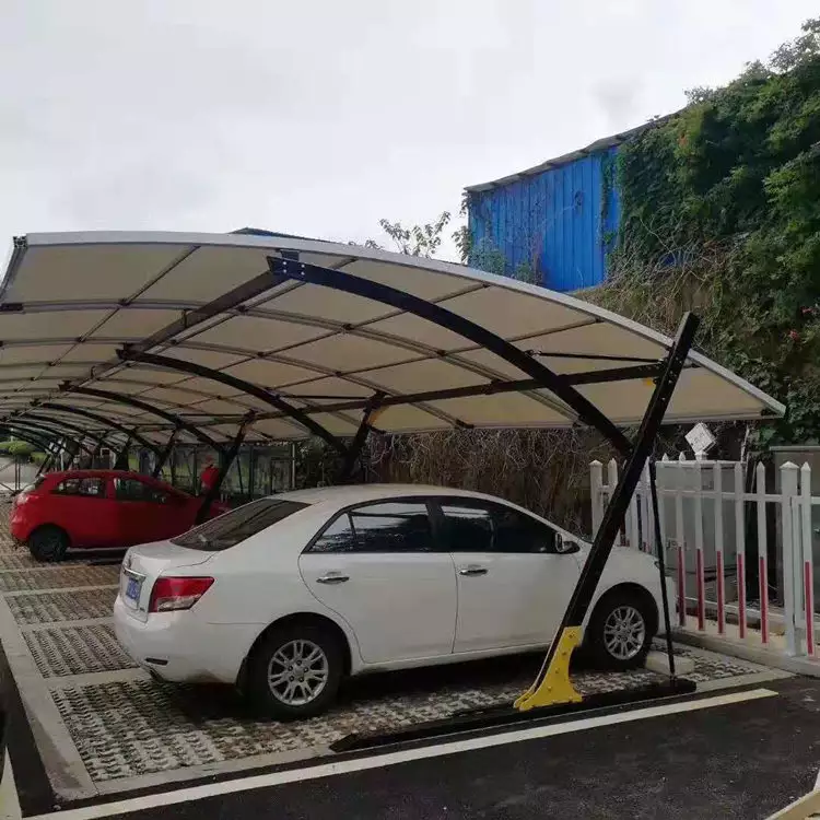 professional single & double car parking shade/modern design waterproof sun shade carport